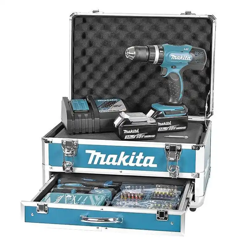 Offre Exclusive Visseuse Perceuse à Percussion MAKITA DHP453RFX2 à Batteries LXT 18 V (2 x 3,0 Ah)