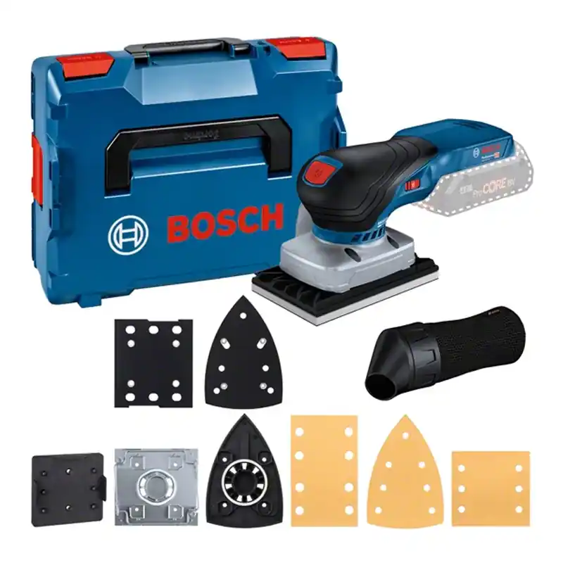 PONCEUSE VIBRANTE 18V GSS 18V-13 solo L-Boxx avec divers bases et accessoires Marque