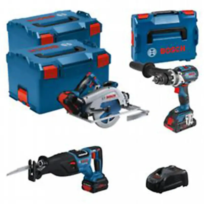 Nouvelle Collection Pack 3 outils 18V BOSCH GSB 18V-110C + GKS 18V-68GC + GSA 18V-28 + 1 batterie 4,0 Ah (ProCORE) + 2 batteries 5,5 Ah (ProCORE) + GAL 1880CV (L)