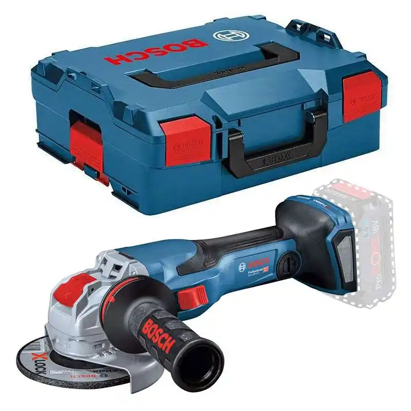 Prix Réduit Meuleuse angulaire sans-fil BITURBO BOSCH 06019H6400 – GWX 18V-15 C Professional X-LOCK en L-Boxx (vendu sans batterie)