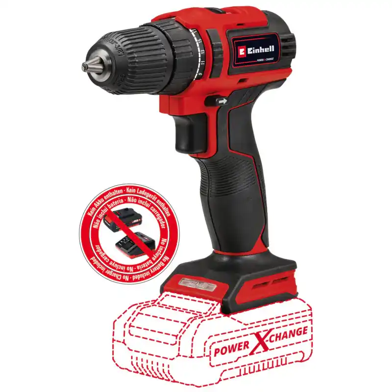 Prix Choc Perceuse Visseuse sans fil 18V 40Nm EINHELL TE-CD 18/40 Li BL Solo Power X-Change (vendu sans batterie)