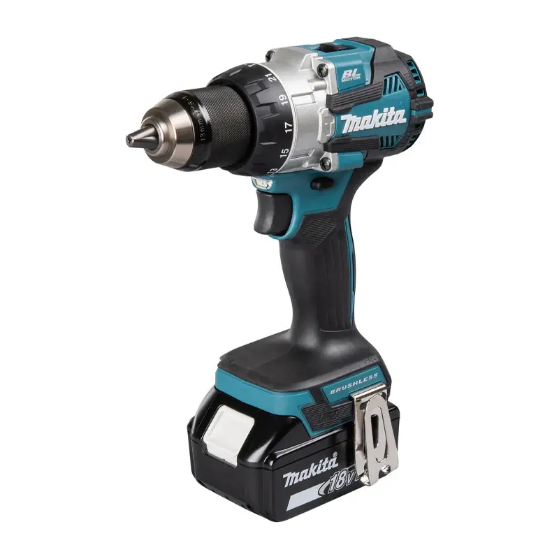 Soldes Perceuse à percussion Brushless 2x5Ah 18V LXT ® MAKITA DHP489RTJ en MAKPAC