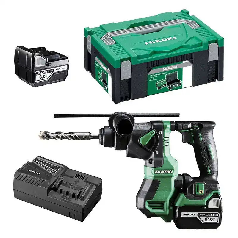 Prix Bas Perforateur SDS-Plus 18V HIKOKI DH18DPAWPZ 2 x 5,0Ah en coffret