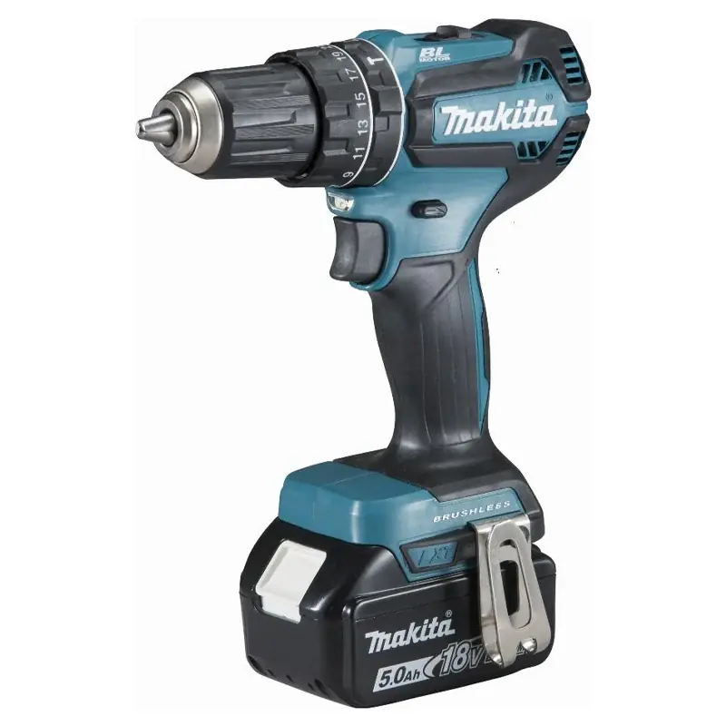 Perceuse visseuse à percussion Brushless 2x5Ah 18V MAKITA DHP485RTJ en MAKPAC Commande En Gros