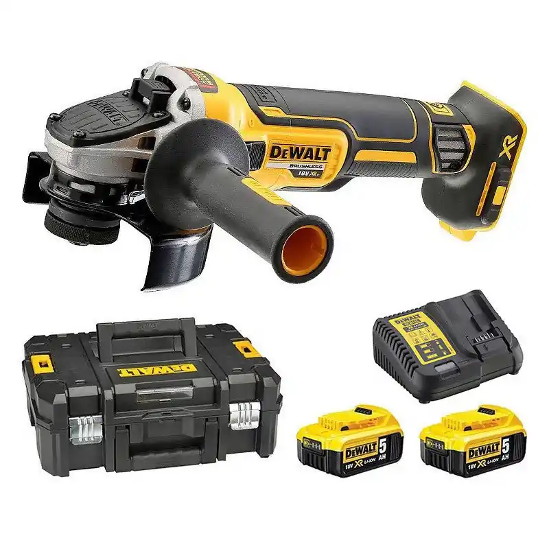 Meuleuse Ø125mm 18V DEWALT DCG405P2-QW avec un coffret et 2 batteries 5,0 Ah Promotion