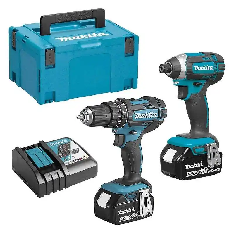 Pack 2 outils MAKITA DLX2131TJ (DHP482Z + DTD152Z) 18V Li-ion LXT (2 x 5,0 Ah) Remise