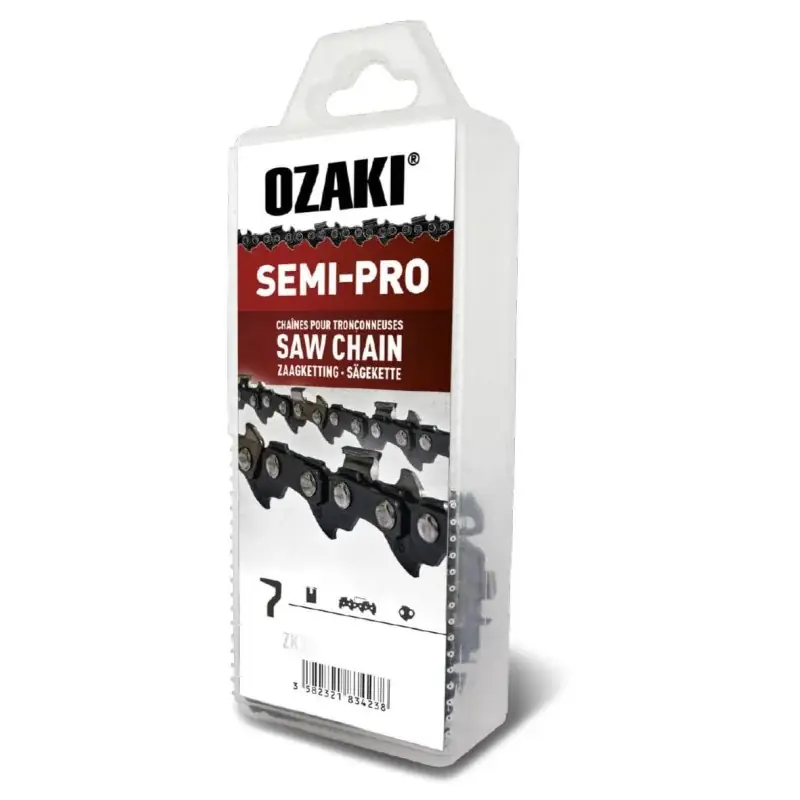 Acheter Direct Chaine OZAKI ZK38SC58-E76 coupe de 55 cm, 76 maillons, pas 3/8, jauge 1,5 (0,058&Prime;)