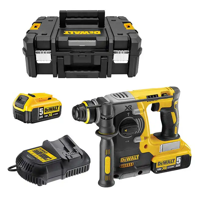 Offre Limitée Perforateur SDS-plus 2,1J 18V DEWALT DCH273P2T-QW Brushless avec coffret et 2 batteries 5,0 Ah