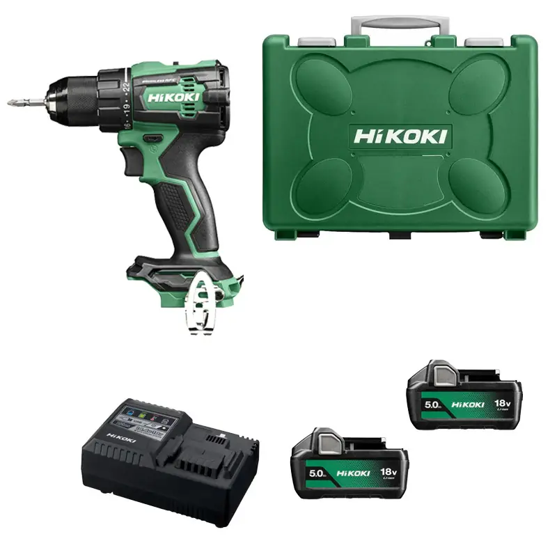 Dernière Chance Perceuse visseuse Brushless 18V HIKOKI DS18DEWJZ – 70 Nm + 2 batteries 5Ah + chargeur en coffret