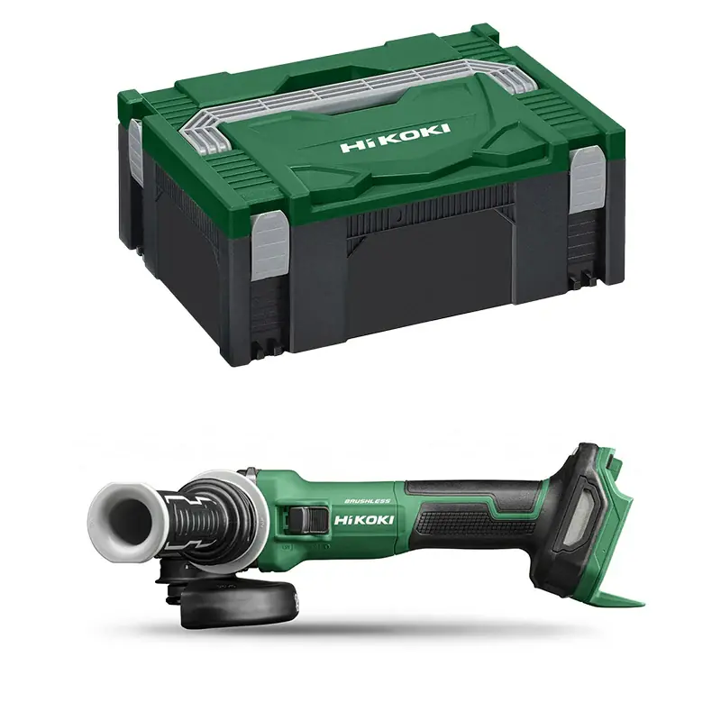 Retour Gratuit Meuleuse Ø125 18V LI Brushless HIKOKI G1813DVEW2Z avec Hitcase (Produit seul)