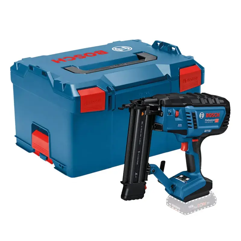 Commander Maintenant Cloueur bois sans-fil BOSCH GNH 18V-50 M – 0 601 482 401 Professional (vendu sans batterie) en L-BOXX