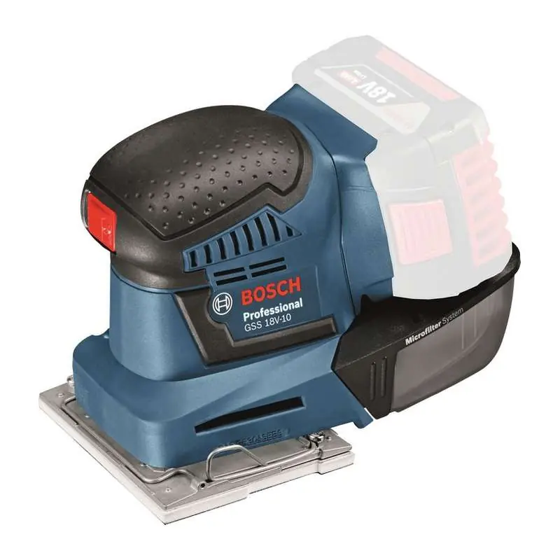 Meilleure Vente Ponceuse Vibrante sans fil BOSCH 06019D0200 GSS 18V-10 Professional (vendu sans batterie)