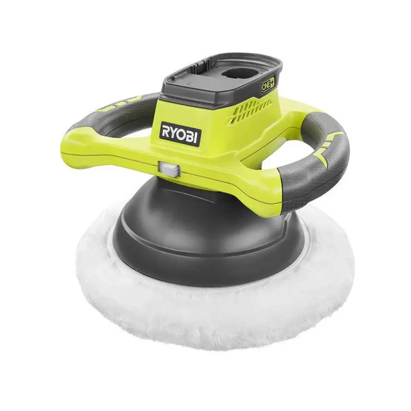 Marque Polisseuse 18V RYOBI R18B-0 One+ Ø6,25 mm + 2 patins (vendu sans batterie)
