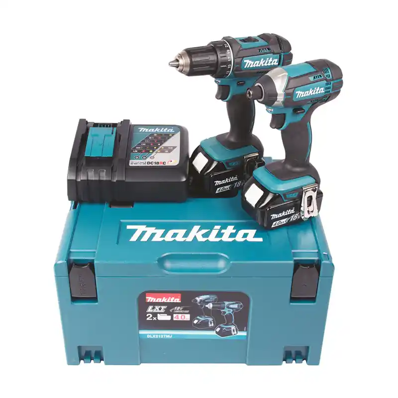 Meilleur Choix Pack 2 outils perceuse DDF482 + visseuse DTD152 18 V Li-Ion MAKITA DLX2127MJ avec 2 batteries 4,0 Ah et coffret Makpac