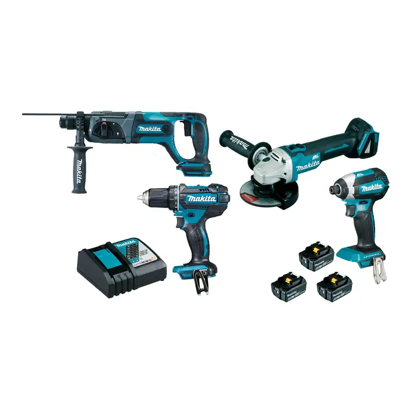 Ensemble de 4 machines MAKITA 18 V Li-Ion DLX4080TX1 Acheter Direct
