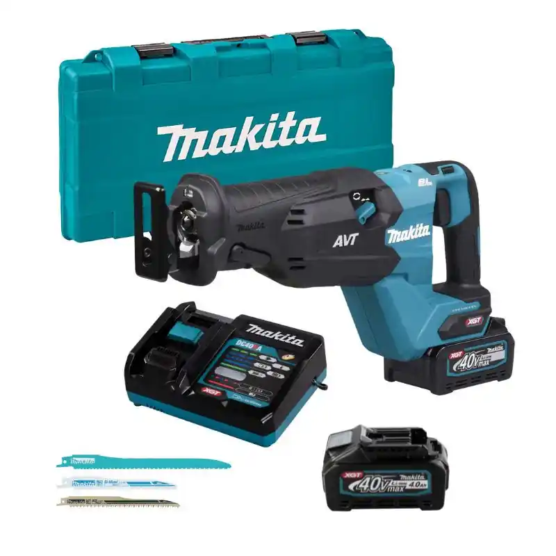 Scie sabre 32 mm 40V max XGT MAKITA JR002GM201 2 x 4,0Ah + chargeur en coffret Meilleur Prix
