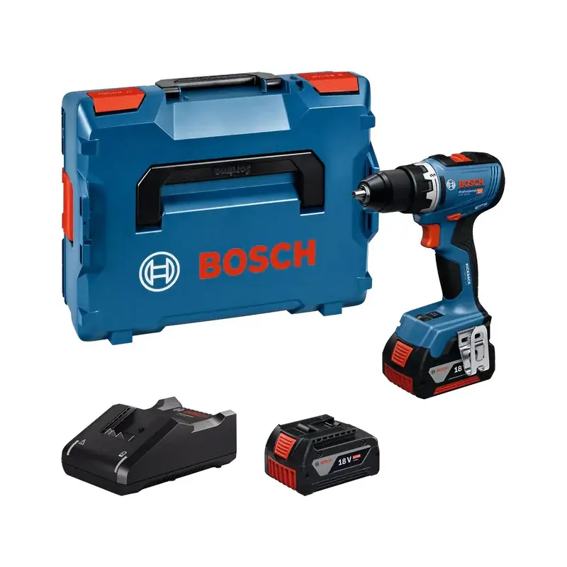 Offre Du Jour Perceuse-visseuse sans fil BOSCH GSR 18V-65 06019N3203 avec 2 batteries GBA18V 5,0Ah en L-Box