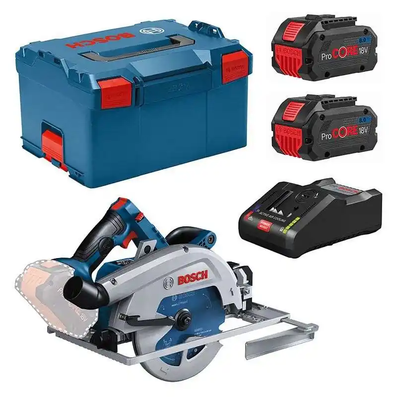 Prix Choc Scie circulaire sans fil BITURBO BOSCH GKS 18V-68 GC Professional en L-Boxx (2x8Ah)