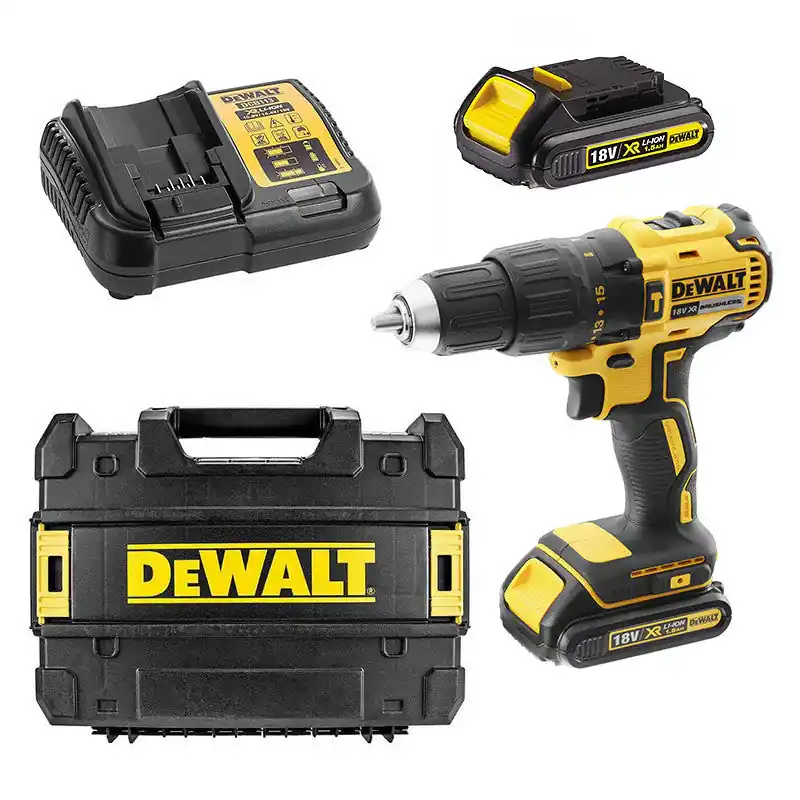 Perceuse-visseuse à percussion 18V DEWALT DCD778S2T-QW avec coffret et 2 batteries 1,5 Ah Quantité Limitée