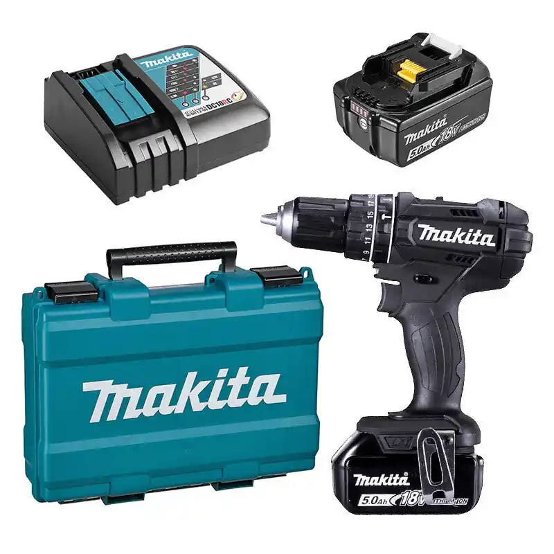 Prix Bas Perceuse visseuse à percussion MAKITA DHP482RTEB (2 x 5,0 Ah)