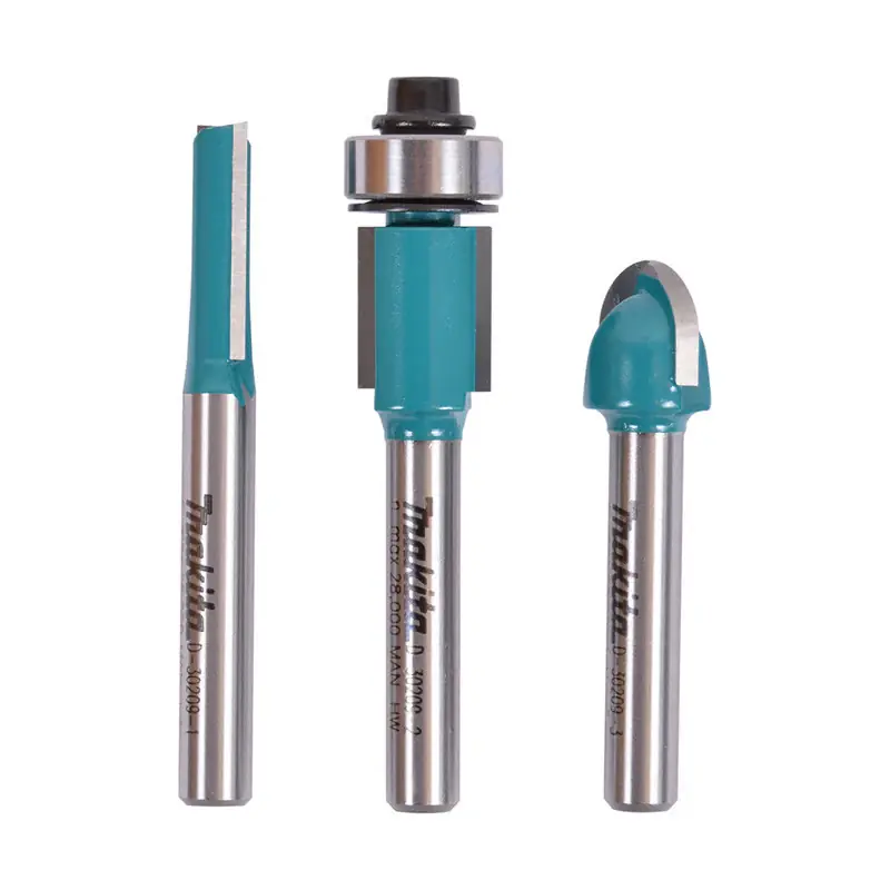 Lot de 3 fraises MAKITA D-30209 queue de 6 mm Promotion Saisonnière