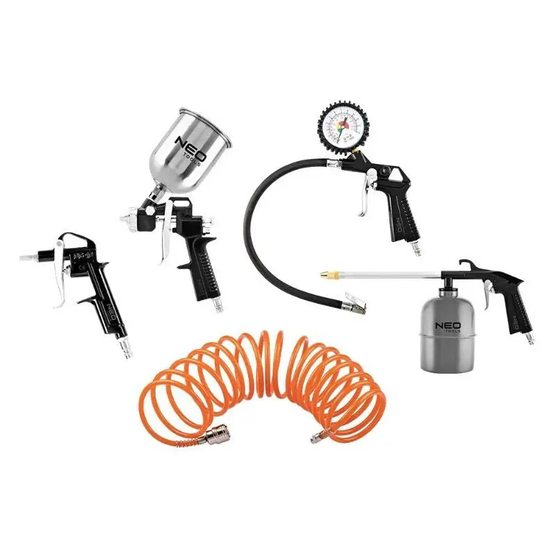 Commander Maintenant Kit d‘accessoires pneumatique 5 pièces NEO TOOLS 14-699