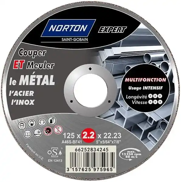 Disque à tronçonner multifonction diamètre 125mm Pas Cher