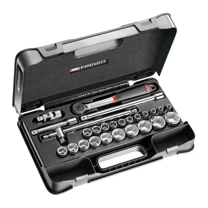 Meilleur Choix Coffret clé à cliquet + douilles 1/2‘‘ FACOM S.161-4P6PB – 26 pièces