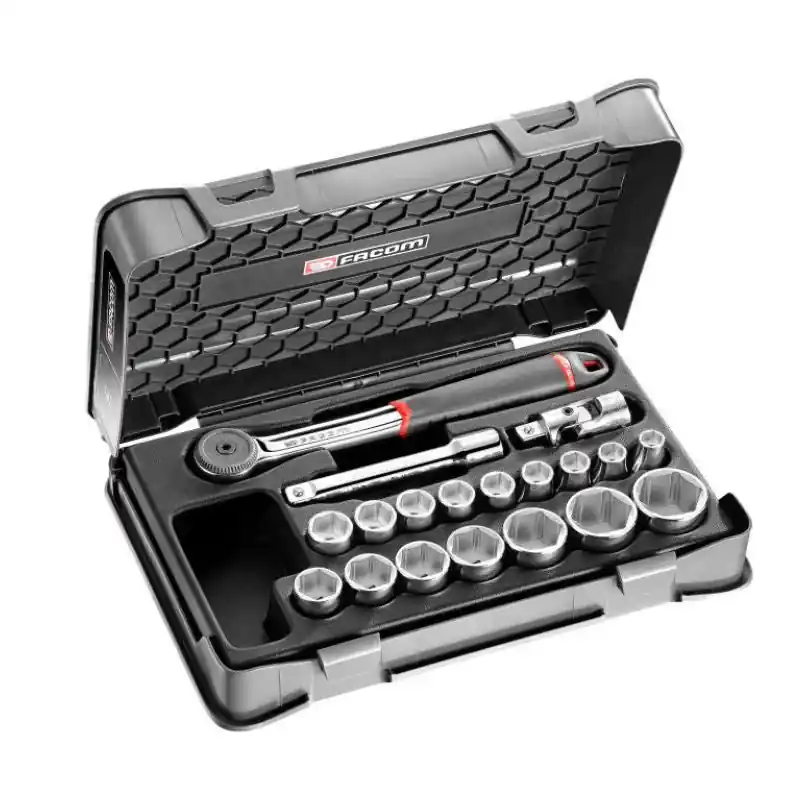 Meilleure Vente Coffret clé à cliquet + douilles 1/2‘‘ FACOM S.161-2P6PB – 19 pièces