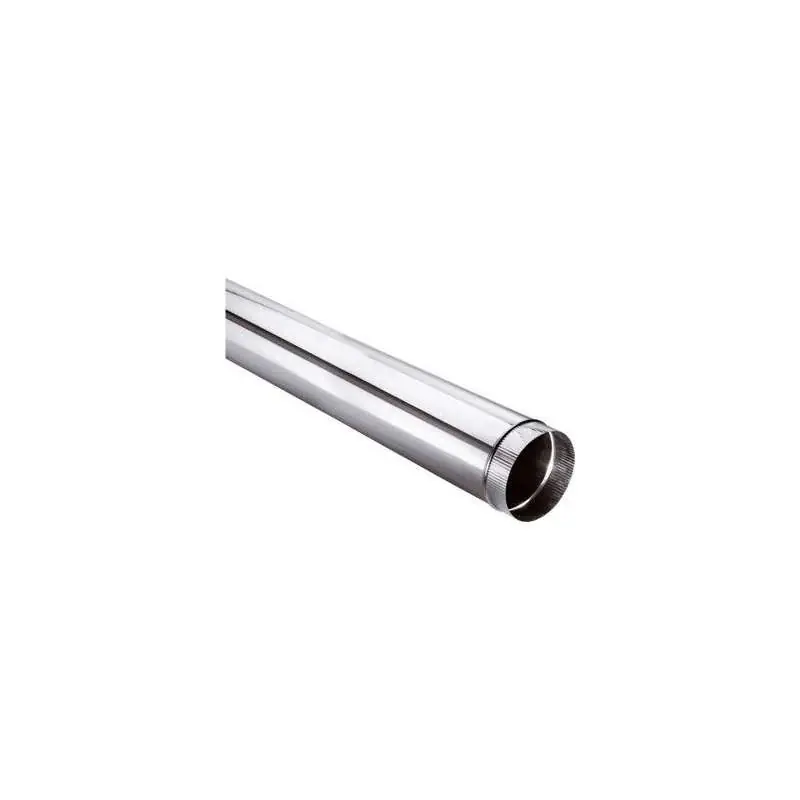 Tuyau droit 1 mètre simple paroi aluminé fuel SOVELOR Acheter Direct