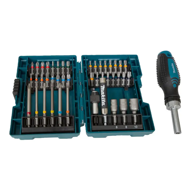 Coffret 43 accessoires de vissage MAKITA E-25096 avec tournevis à cliquet Quantité Limitée