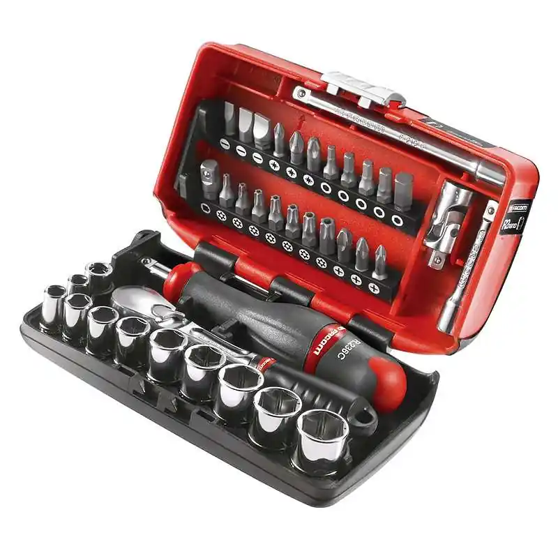 Populaire Coffret clé à cliquet étanche + douilles 1/4&Prime; FACOM RL.NANO1PB 38 pièces