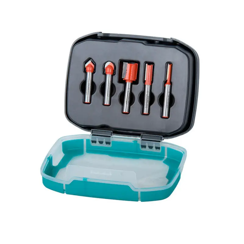Coffret 5 fraises à rainurer WOLFCRAFT 8753000 Ø8 mm – longueur 40 mm Meilleur Choix