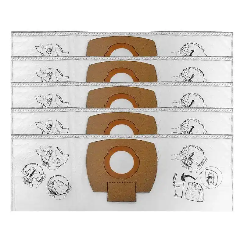 Lot de 5 sacs en tissu pour aspirateurs MAKITA P-72899 Populaire