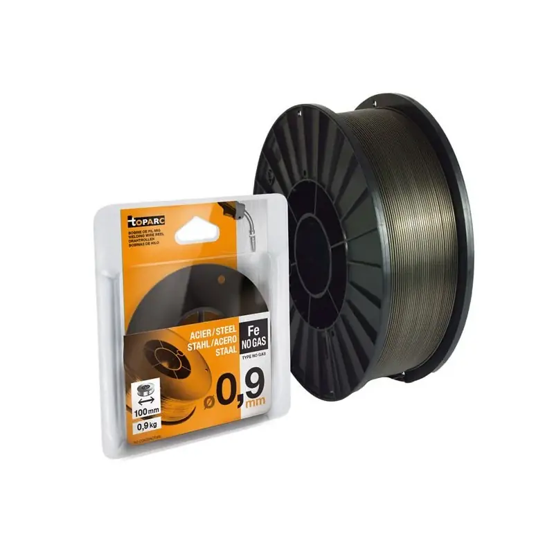 Offre Spéciale Fil fourré sans gaz GYS TOPARC 086265 – Bobine plastique S200 – Ø0,9mm – E71T-GS – 4,5kg