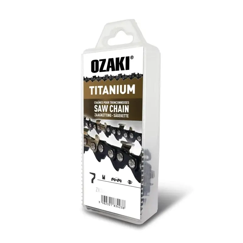 Remise Chaîne semi carrée, 3/8&Prime; 050 (1,3mm) low pro, induction titane – 57 entraîneurs OZAKI ZK38LP50TI-E57