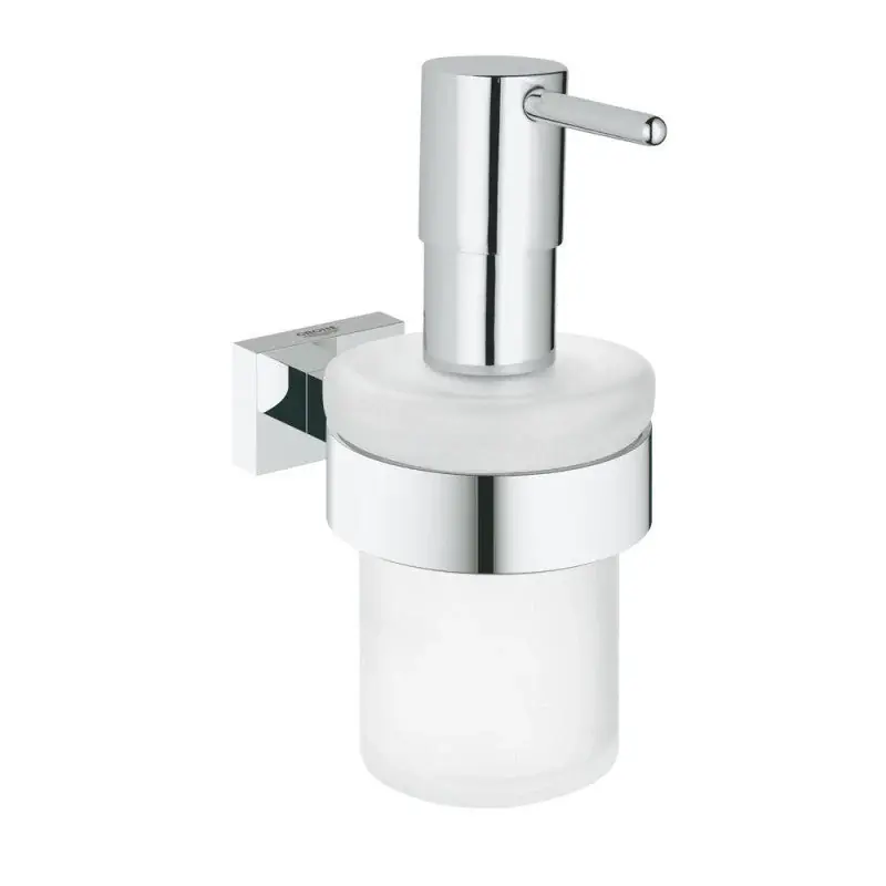 Distributeur de savon avec support ESSENTIALS CUBE GROHE 40756001 160 ml – chrome Dernière Chance
