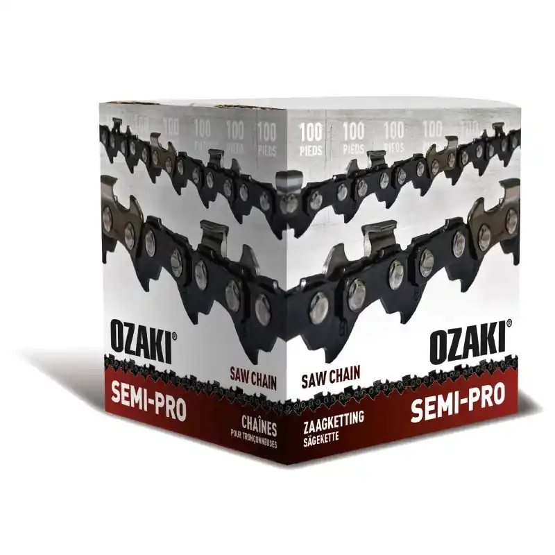 Satisfait Ou Remboursé Rouleau de chaîne de tronçonneuse carrée 3/8&Prime; 058 100 pieds OZAKI ZK38C58