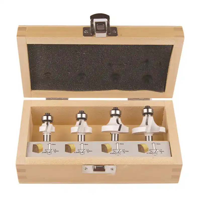 Coffret de 4 Fraises queue de 8 mm MAKITA D-53534 Usine Directe