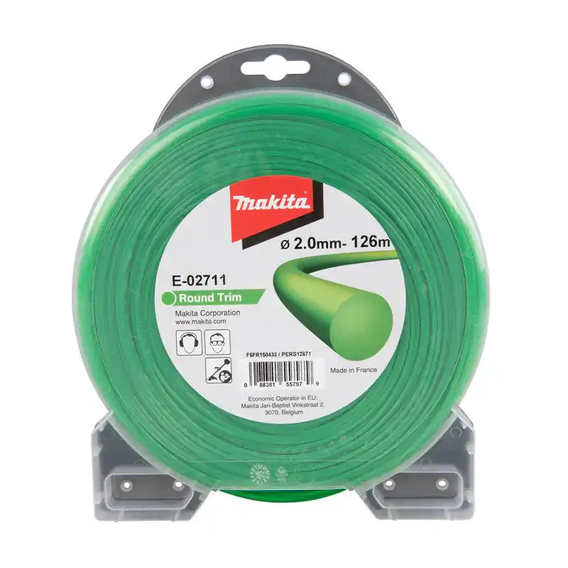 Nouvel Arrivage Fil de coupe Vert 2mm x 126m rond MAKITA E-02711