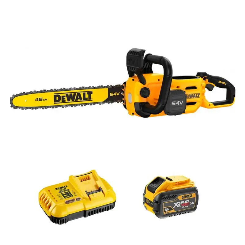 Petit Prix Tronçonneuse 45cm 54V DEWALT DCMCS574X1-QW avec une batterie 9,0 Ah FLEXVOLT