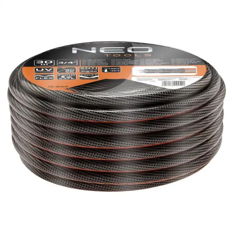 Tuyau d‘arrosage 3/4&Prime; NEO PROFESSIONAL 15-844 – 6 couches – 30m Offre Spéciale
