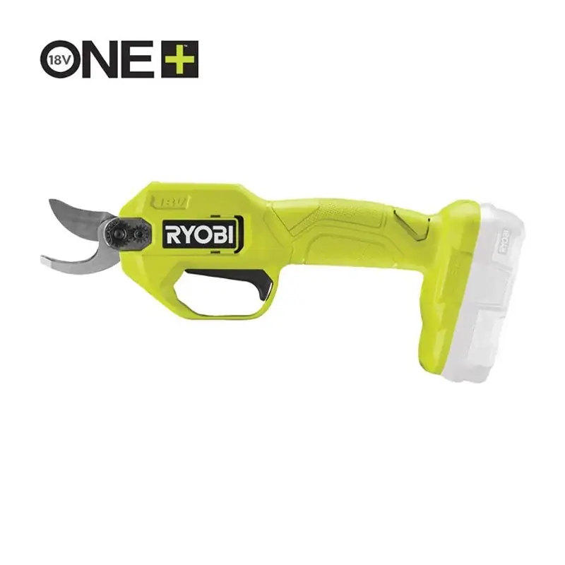 Solde Sécateur 18V ONE+™ RYOBI RY18SCA-0 lames Bypass chromées en acier carbone japonais SK5 – capacité de coupe 25 mm (Produit seul)