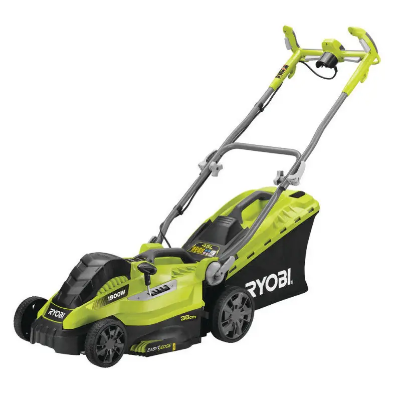 Tondeuse 1500 W RYOBI RLM15E36H – Ø coupe 36 cm – ramassage et mulching – double poignée Vertebrae™ Expédié Aujourd&rsquo;hui