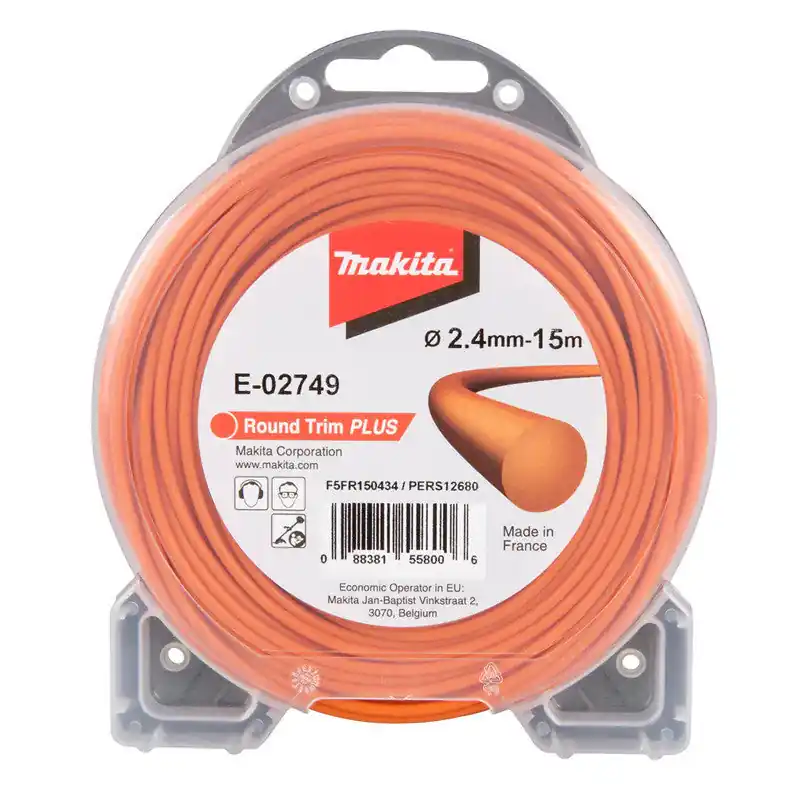 Bon Plan Fil de coupe Orange 2,4mm x 15m rond MAKITA E-02749