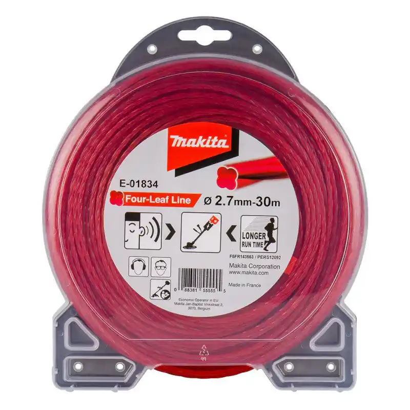 Fil de coupe hélicoïdal MAKITA E-01834 pour débroussailleuse Ø2,7mm 30m Meilleur Choix