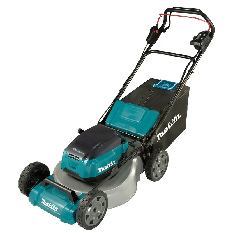 Tondeuse 46 cm LXT 36 V MAKITA DLM465PT4 avec 4 batteries 18 V 5,0 Ah et chargeur rapide Must-Have