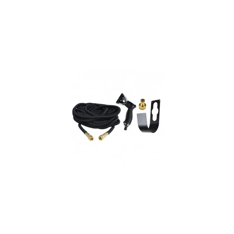 Offre Exclusive Tuyau extensible GREEN & GROW GG008573+GG006760 + pistolet multi-jets + Support en métal