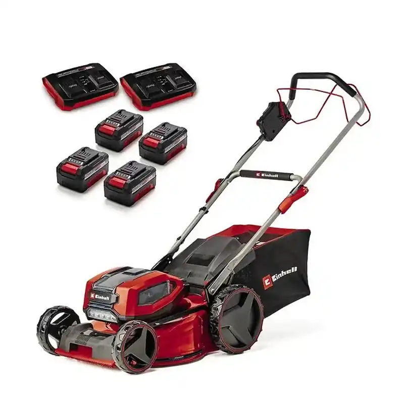 Dernier Modèle Tondeuse à gazon sans fil tractée EINHELL GP-CM 36/47 S Li BL (4×4,0Ah)