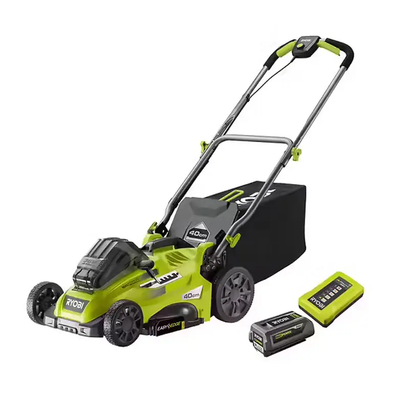Expédié Aujourd&rsquo;hui Tondeuse poussée RYOBI RLM36X41H50G 36V Ø40 cm ramassage et mulching avec 1x5Ah et chargeur 1,7A